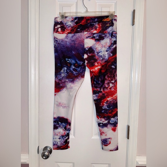 New Agstract Apparel leggings in vibrant colors, blue/white/red size XL - Picture 8 of 13